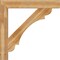 Ekena Millwork Olympic Block Rough Sawn Bracket, Western Red Cedar, 6"W x 46"D x 46"H BKT06X46X46OLY05RWR - alternate 3
